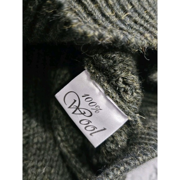 Mens M Aran Sweater Irish Fisherman Pullover Kerry Woolen Mills Wool Cableknit - Picture 9 of 16